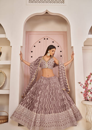 Onion pink lehenga with dupatta australia ragthm