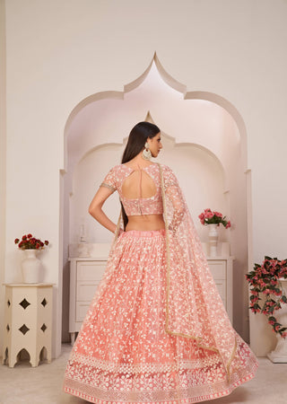 Pink heavy lehenga choli