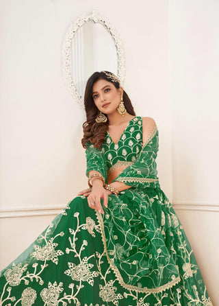 Light green lehenga choli for women
