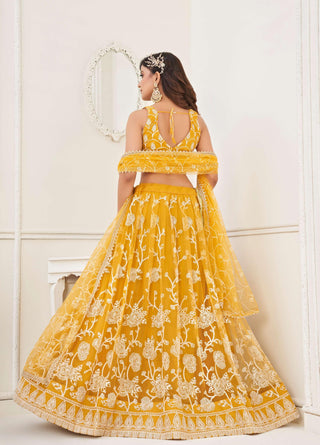 Yellow Lehenga for wedding
