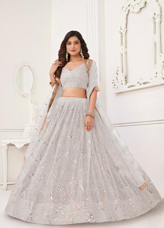 White lehenga choli party wear
