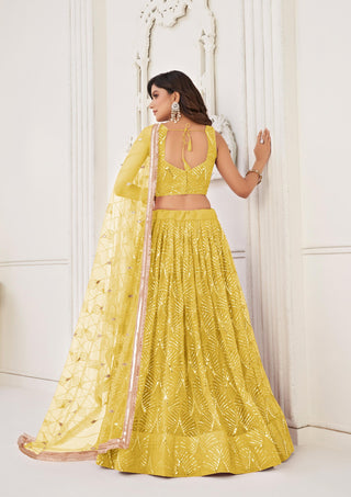 Yellow Lehenga for wedding
