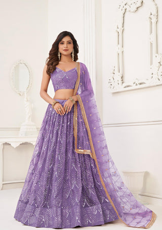 Lavender Lehenga Bridal
