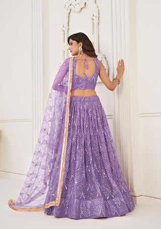 Lavender lehenga choli for women images