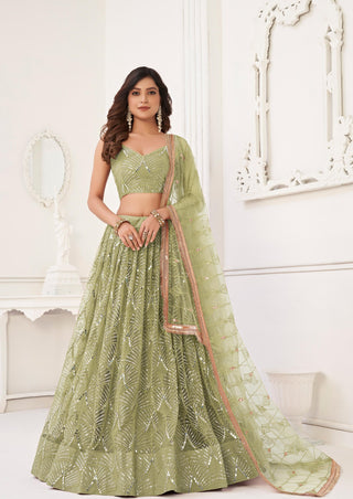 Pista lehenga choli party wear with price
