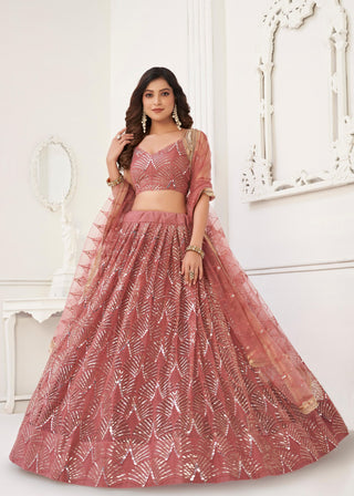 Onion lehenga choli for women party wear
