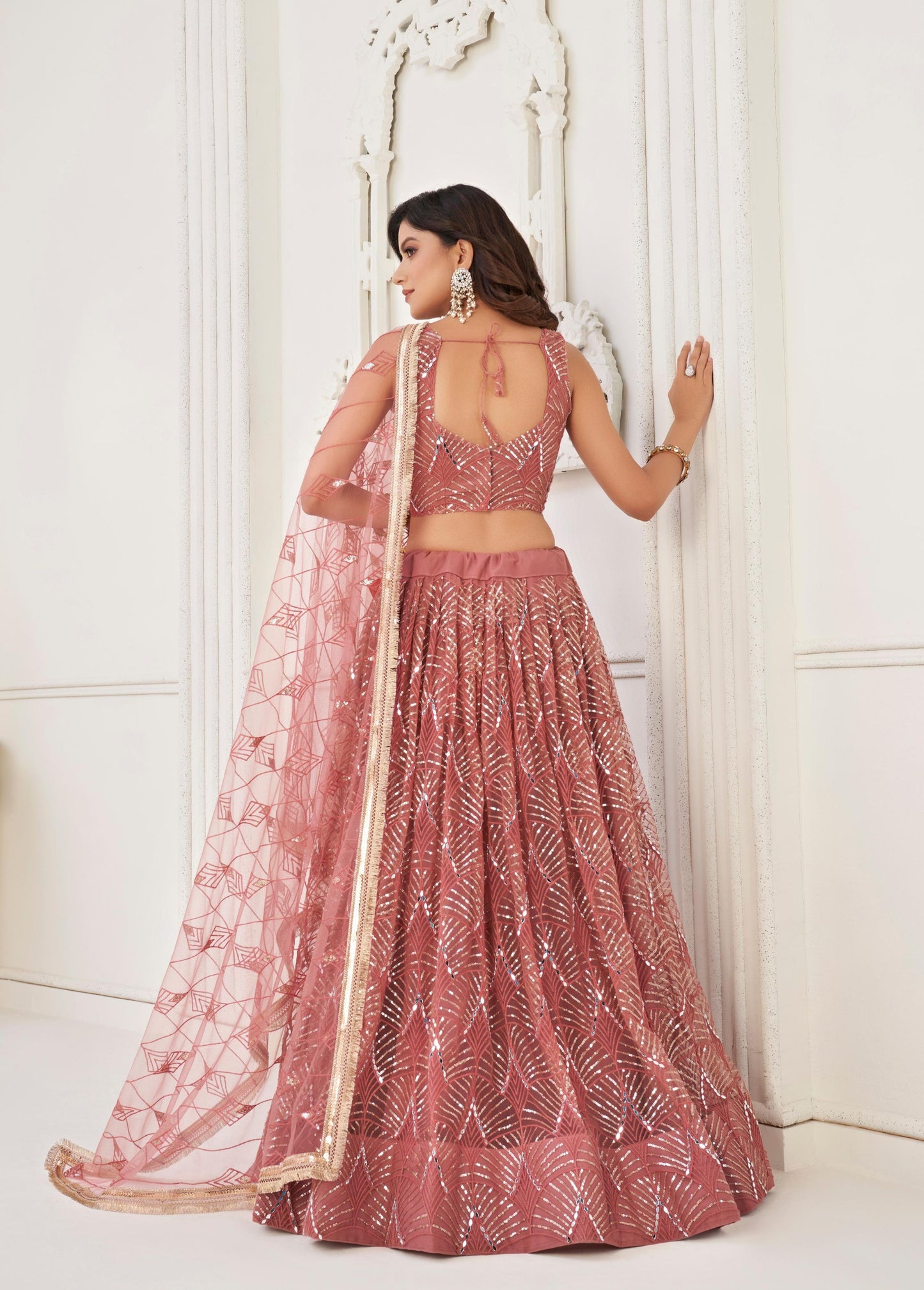 Onion wedding lehenga choli for women