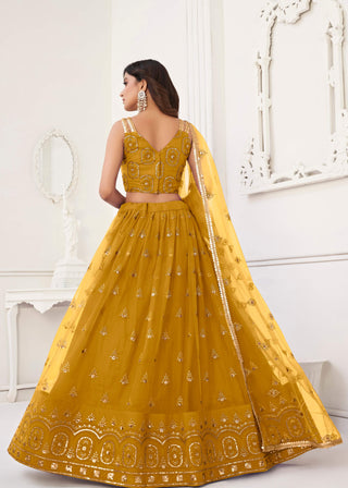 Mustard lehenga Bridal
