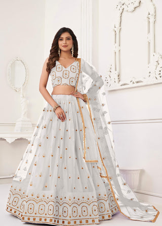 White Lehenga Choli for Wedding
