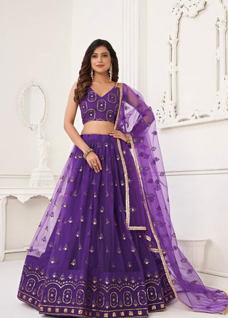 Purple Lehenga Bridal
