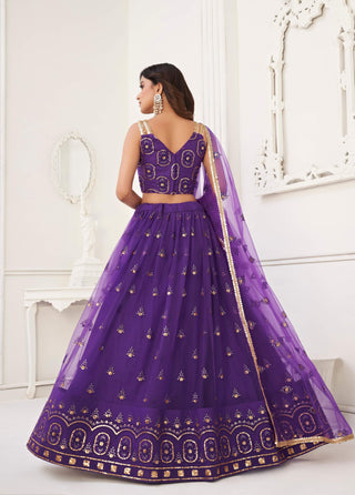 Purple lehenga choli with dupatta price
