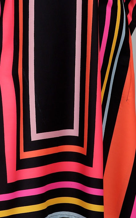 Multi color poly rayon caftan price