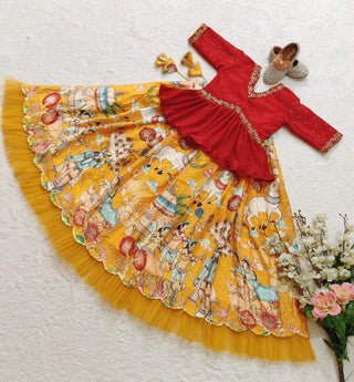 Yellow Lehenga for Haldi
