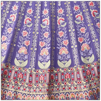 Lavender color georgette lehenga choli with dupatta price