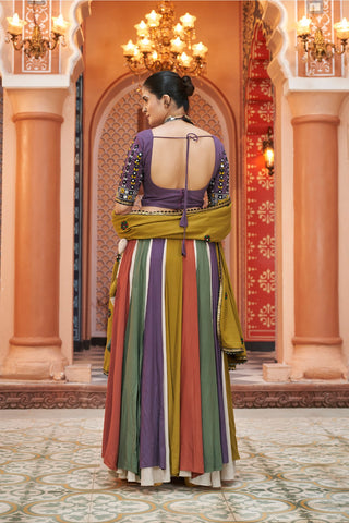 Multi color lehenga choli images