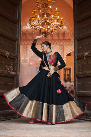 Black chaniya choli for navratri with price