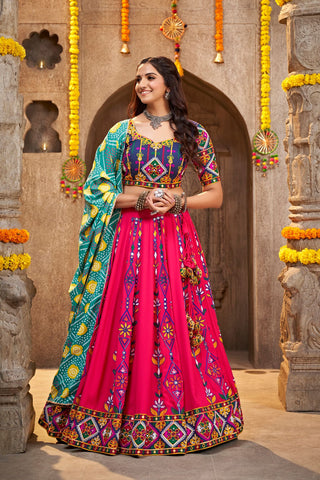 Pink Color Lehenga Online 