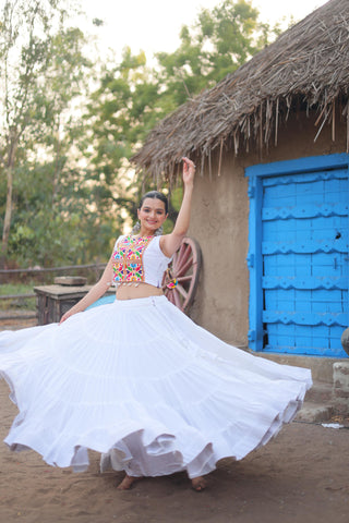 white color lehenga choli