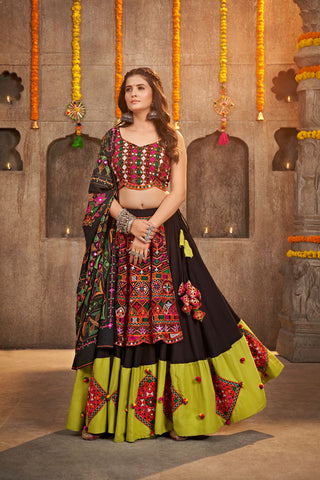 black chaniya choli for navratri