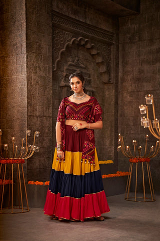 multi color designer lehenga choli