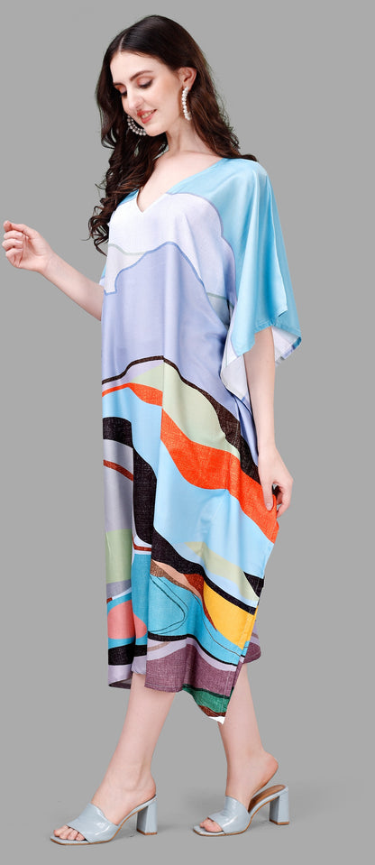 printed kaftan for festive wear