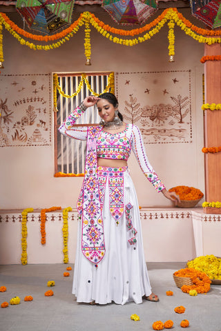 Trendy White Lehenga Choli Online