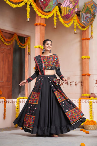 Black Navratri Chaniya Choli