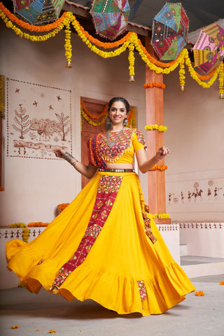 Yellow Lehenga Choli for Haldi