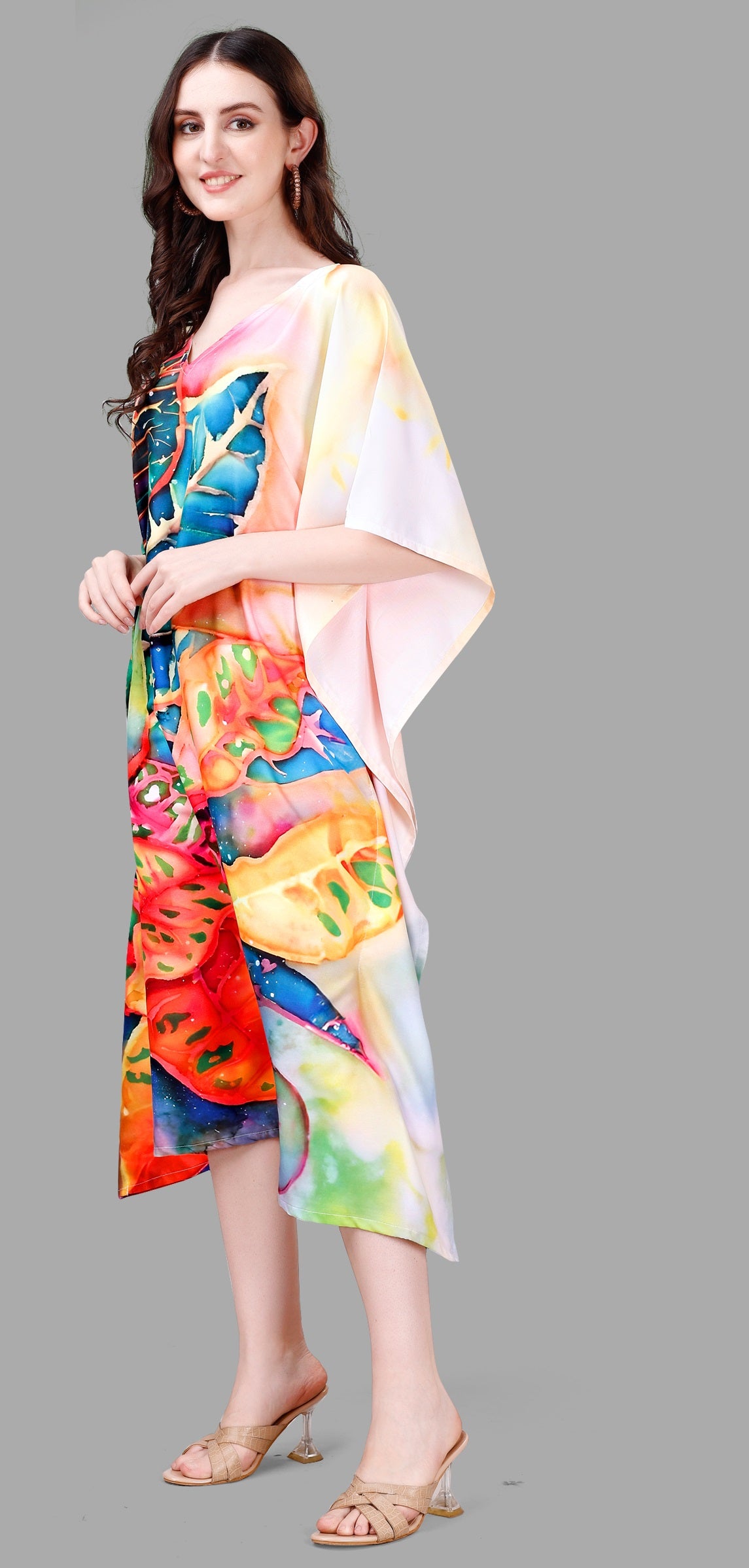 Printed kaftan for party wear