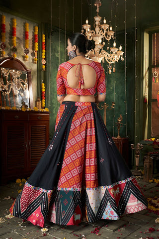 multi color navratri lehenga choli