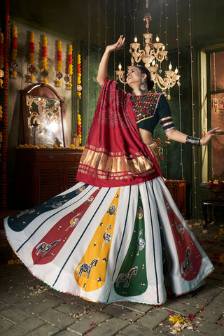 multi color lehenga choli for navratri