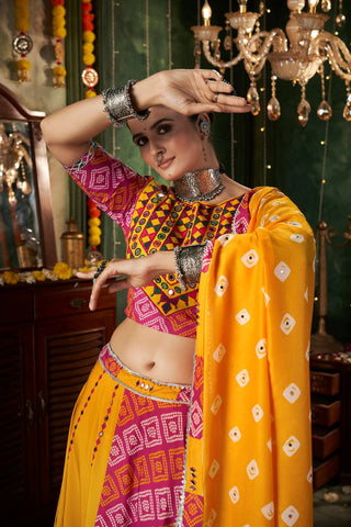 Simple chaniya choli for Navratri