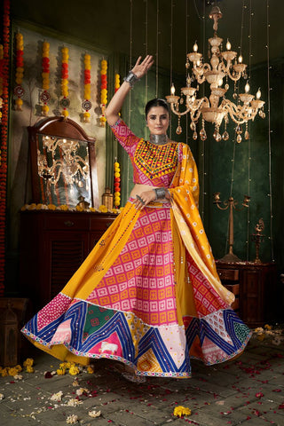 Yellow lehenga choli with dupatta