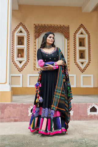 Black navratri lehenga choli for girl