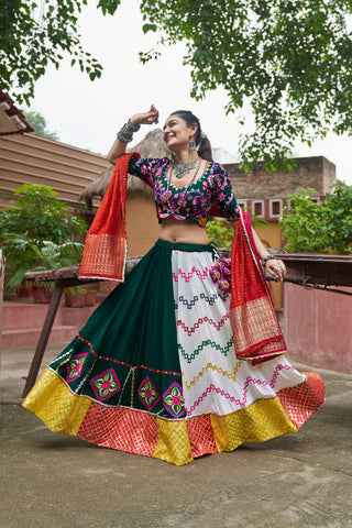 Simple chaniya choli for Navratri
