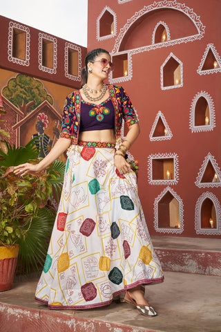 Multi Color Chaniya Choli for Navratri
