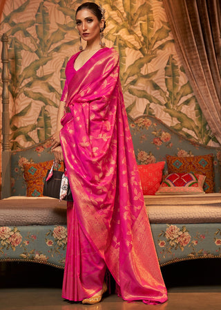 Saree for women pink colour
