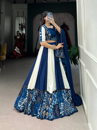 Blue chaniya choli for navratri online
