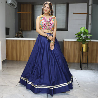 Blue Chaniya Choli for Navratri
