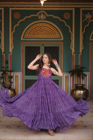 Purple gown for women