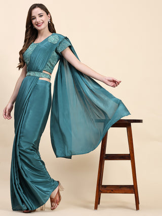 Prestitched Pleated Sarees Online uk