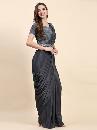 Ready made pleated saree online with price