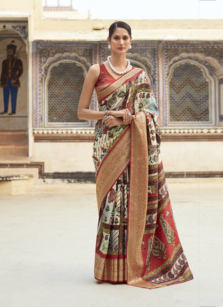 Multi color dola viscose saree for women price
