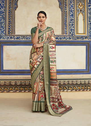 Multi color dola viscose saree for women price
