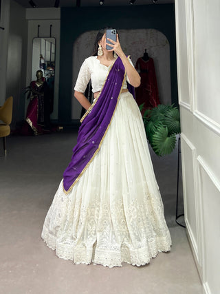 Georgette Lehenga for wedding
