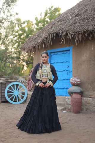 Black navratri lehenga choli