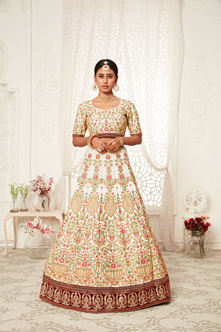 Art Sik Off White Lehenga