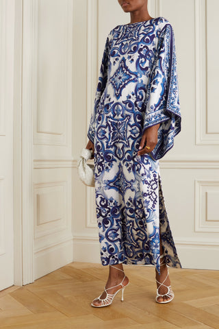  Floral Printed Kaftan Dress 