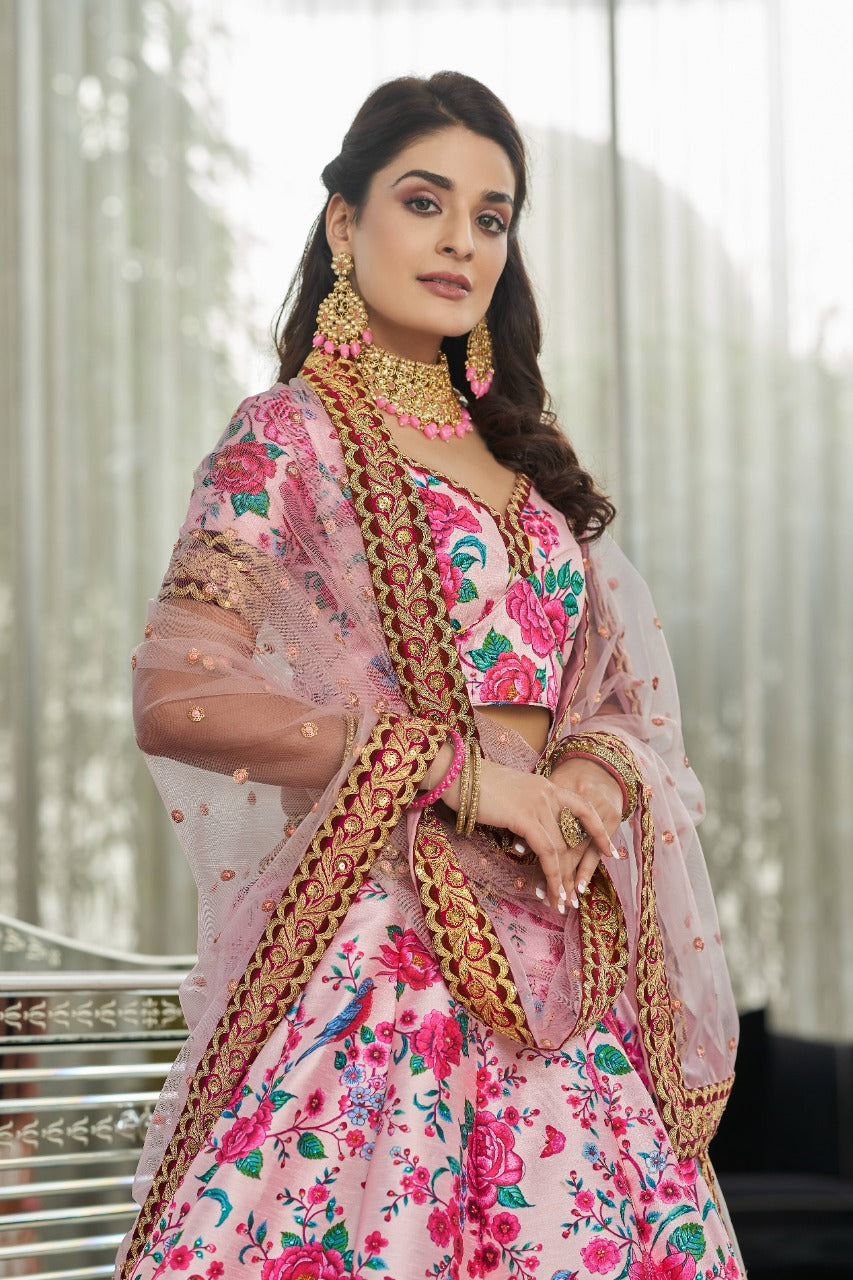 Light pink lehenga Bridal