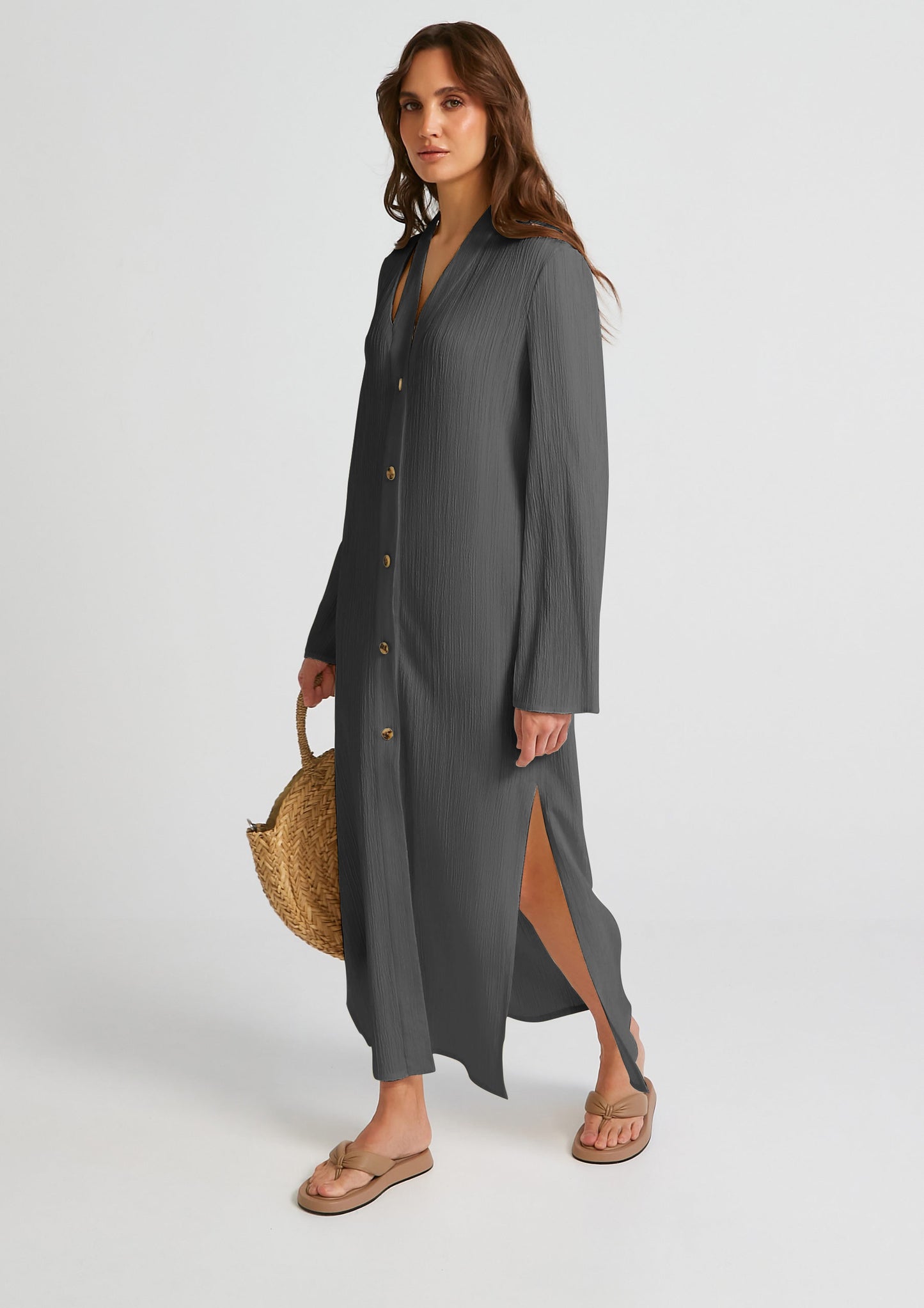 Women designer kaftan dresses for wedding guest with sleeves
